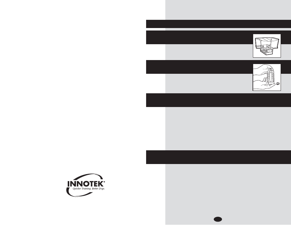Petsafe Innotek Remote Backing Dog Manual & Automatic Launchers User Manual | 2 pages