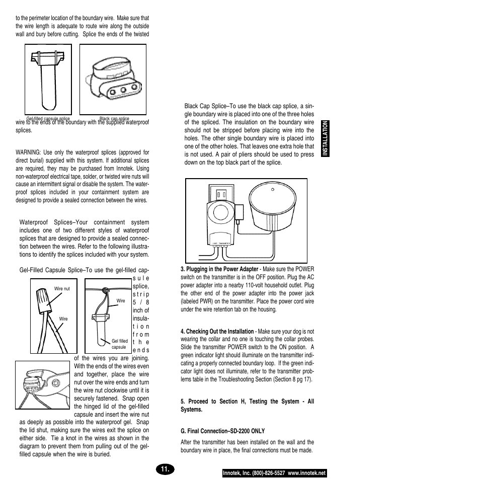 Petsafe Innotek Smart Dog® Rechargeable In-Ground Pet Fencing System User Manual | Page 11 / 28