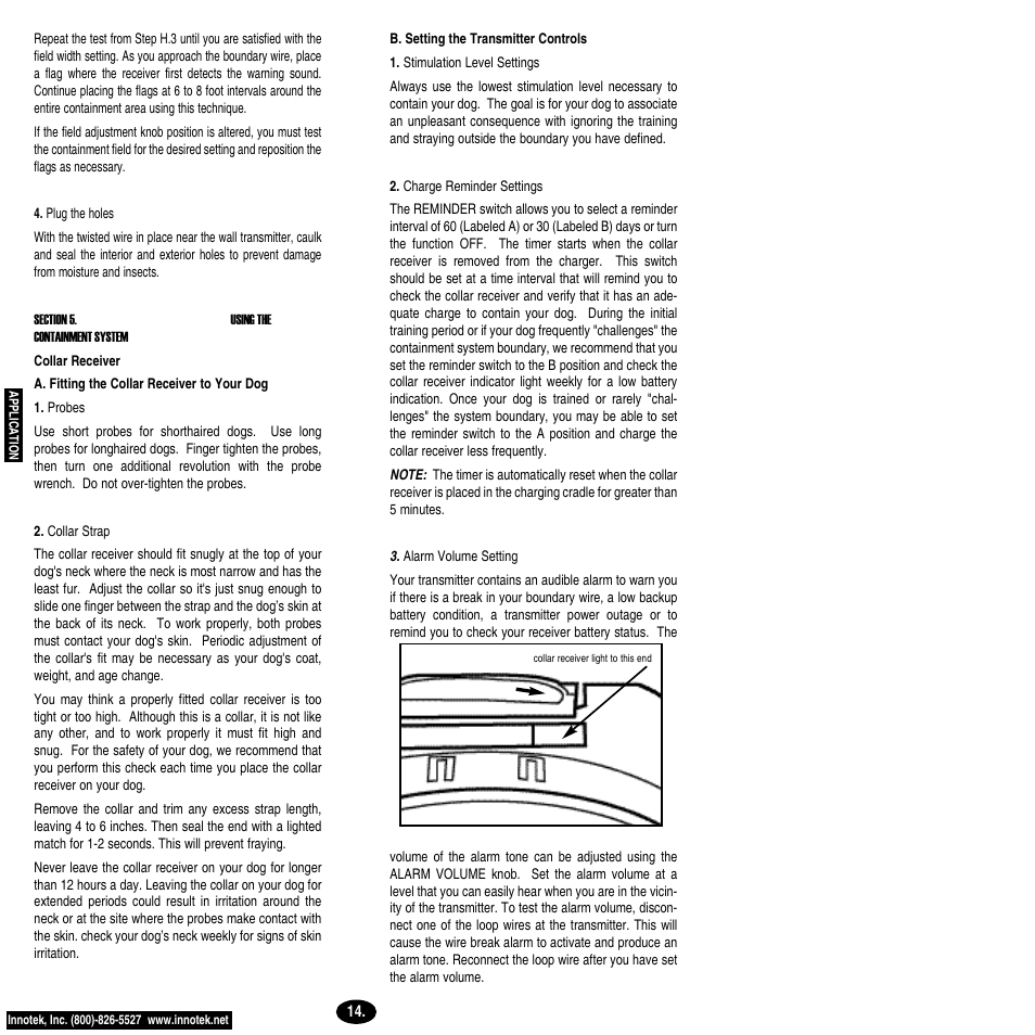 Petsafe Innotek Smart Dog® Rechargeable In-Ground Pet Fencing System User Manual | Page 14 / 28