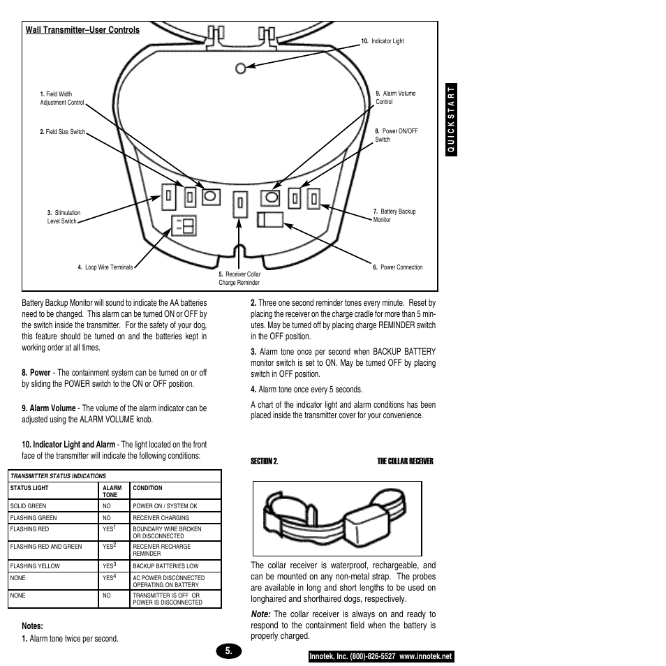 Petsafe Innotek Smart Dog® Rechargeable In-Ground Pet Fencing System User Manual | Page 5 / 28