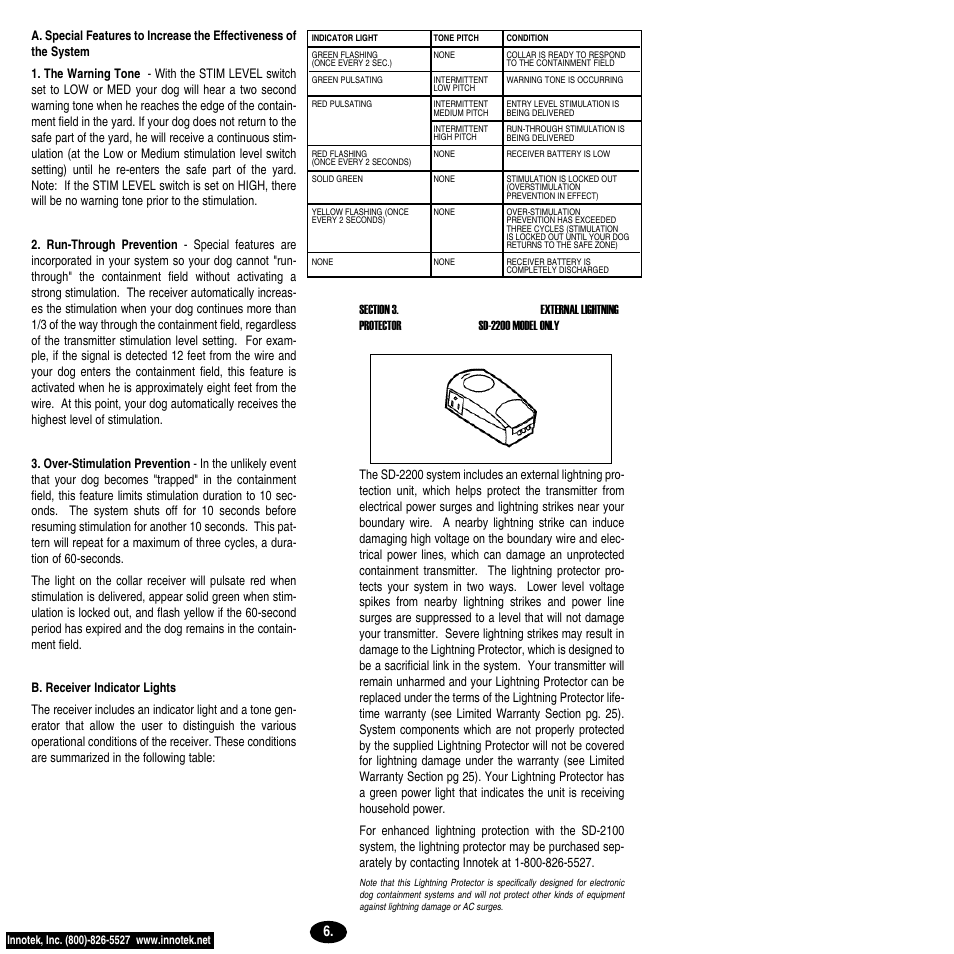 Petsafe Innotek Smart Dog® Rechargeable In-Ground Pet Fencing System User Manual | Page 6 / 28