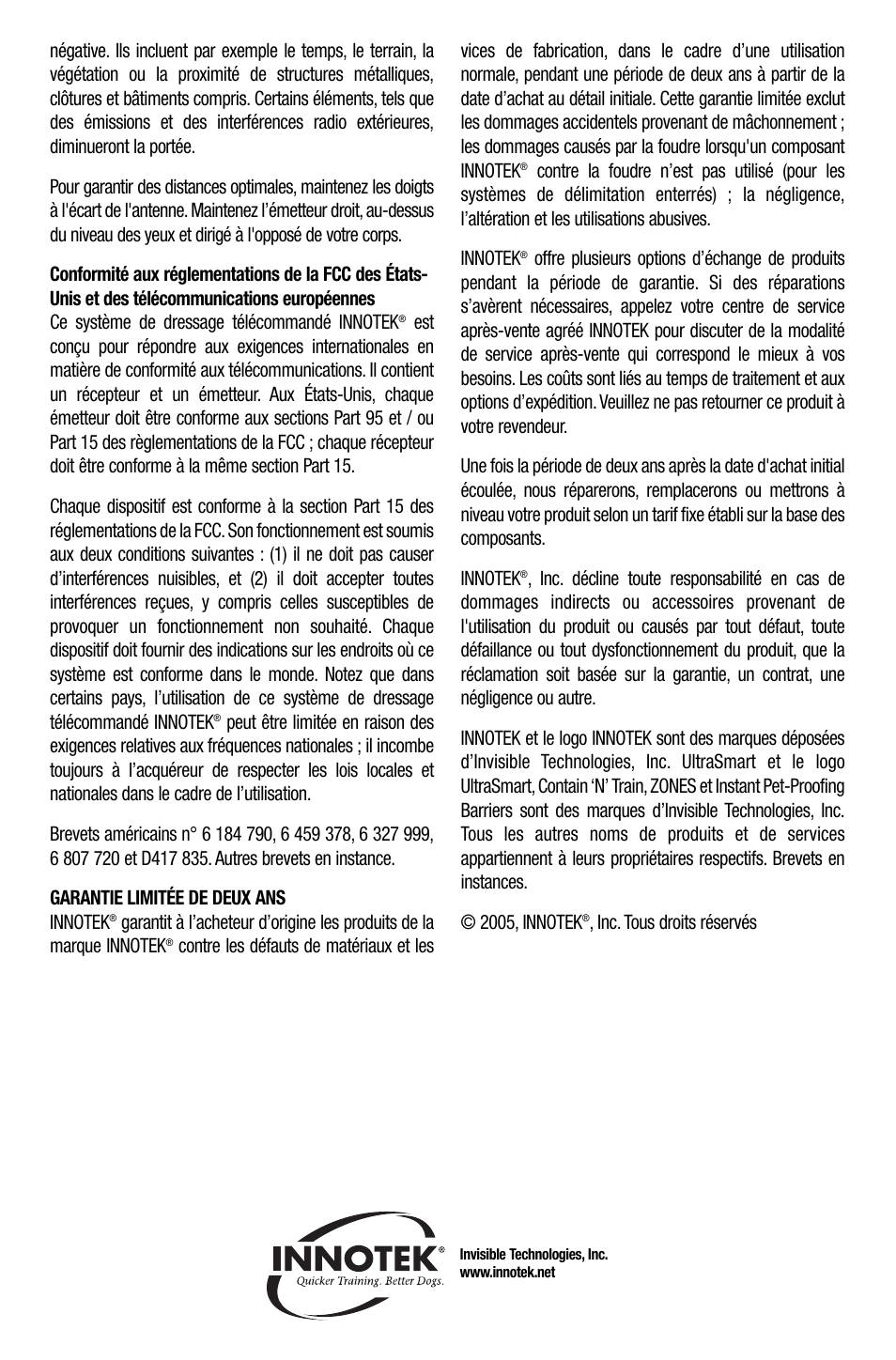 Petsafe Innotek UltraSmart Contain ‘n’ Train In-Ground Fence User Manual | Page 29 / 100