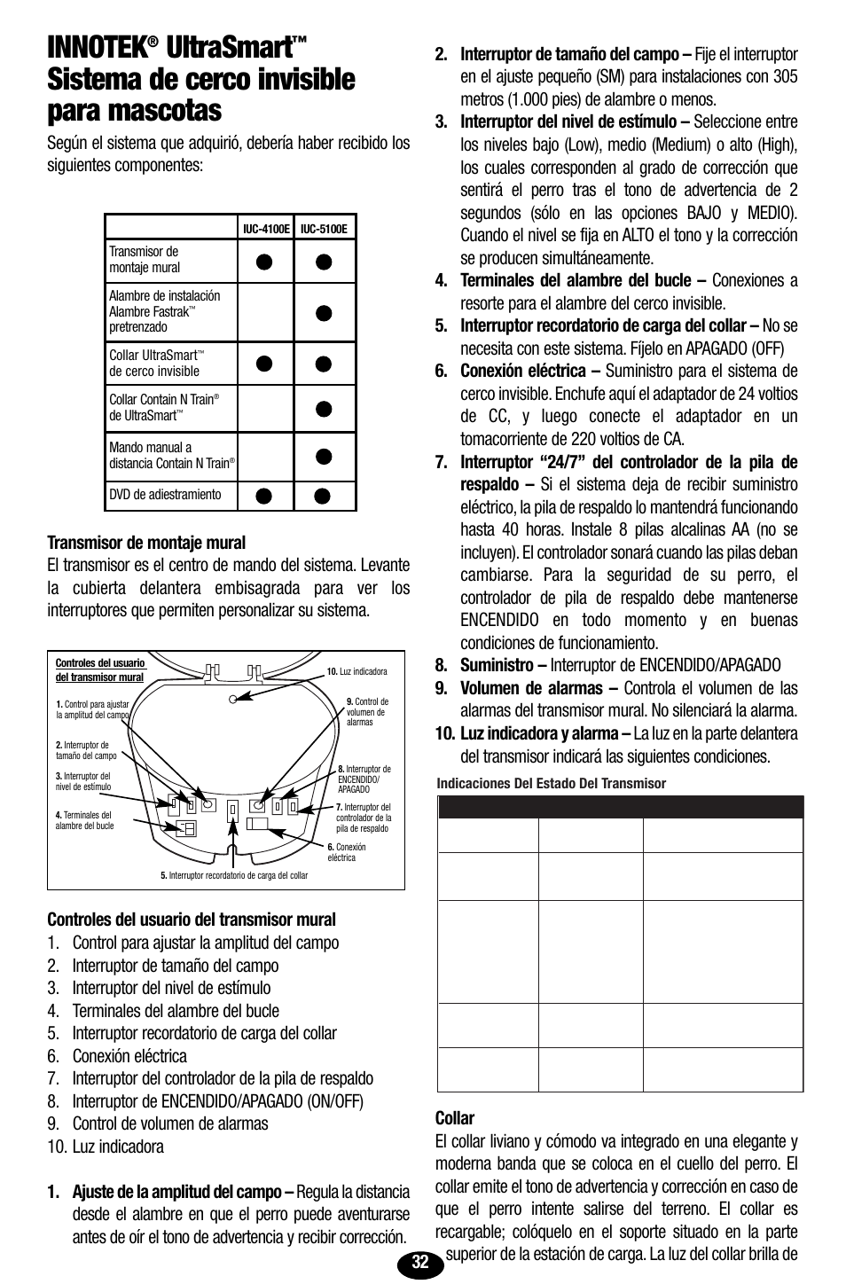 Ultrasmart, Sistema de cerco invisible para mascotas | Petsafe Innotek UltraSmart Contain ‘n’ Train In-Ground Fence User Manual | Page 34 / 100