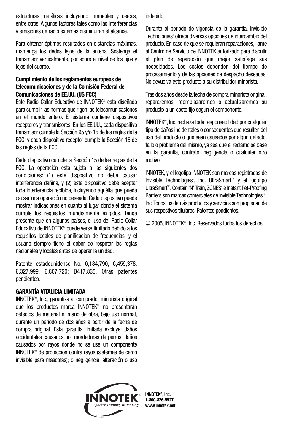 Petsafe Innotek UltraSmart Contain ‘n’ Train In-Ground Fence User Manual | Page 43 / 100