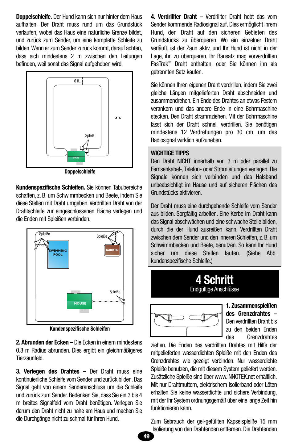4 schritt | Petsafe Innotek UltraSmart Contain ‘n’ Train In-Ground Fence User Manual | Page 51 / 100
