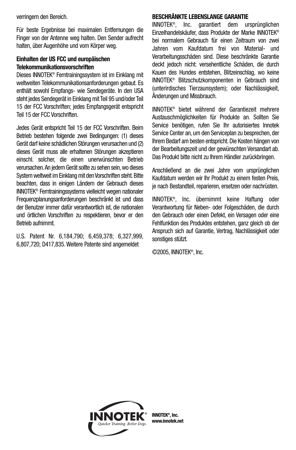 Petsafe Innotek UltraSmart Contain ‘n’ Train In-Ground Fence User Manual | Page 57 / 100