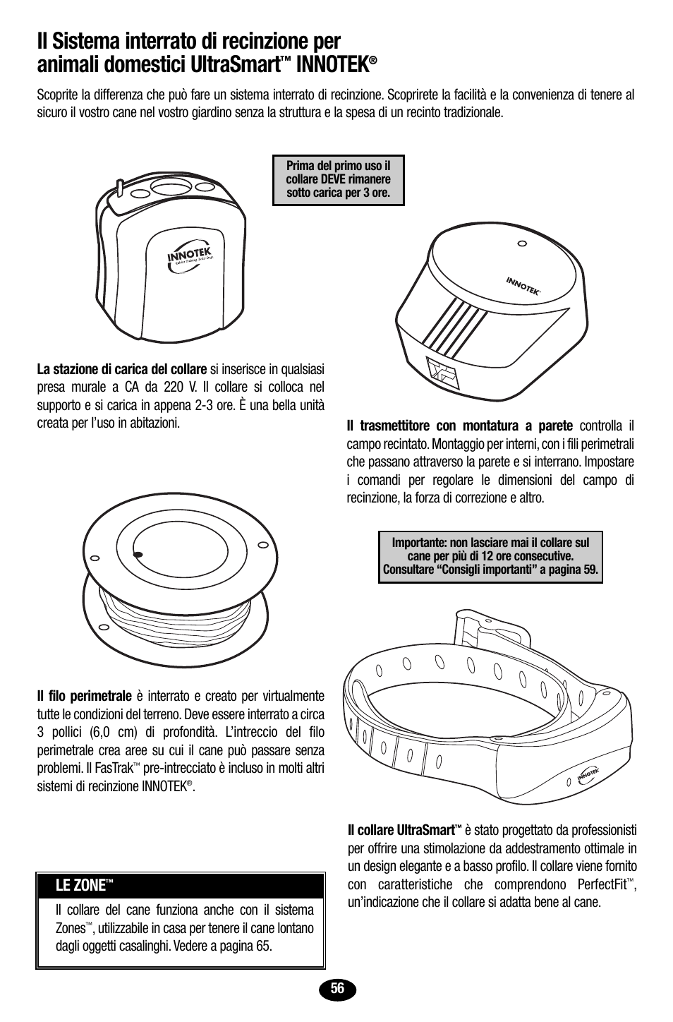 Le zone | Petsafe Innotek UltraSmart Contain ‘n’ Train In-Ground Fence User Manual | Page 58 / 100