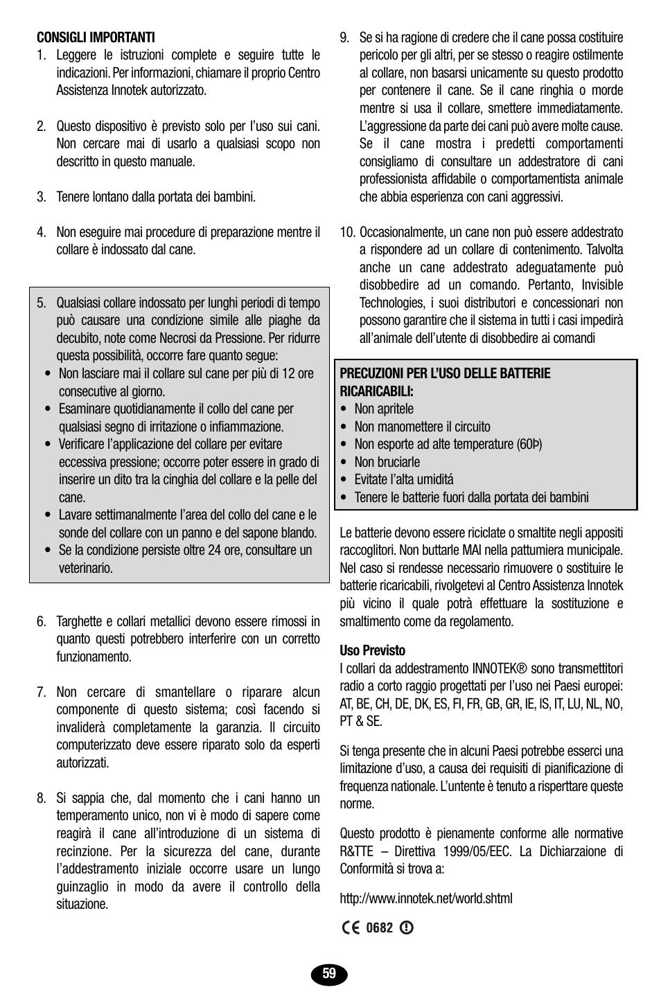 Petsafe Innotek UltraSmart Contain ‘n’ Train In-Ground Fence User Manual | Page 61 / 100