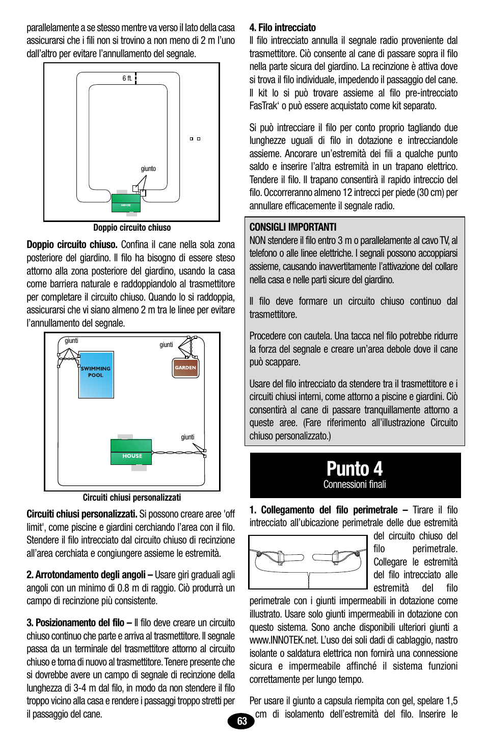 Punto 4 | Petsafe Innotek UltraSmart Contain ‘n’ Train In-Ground Fence User Manual | Page 65 / 100