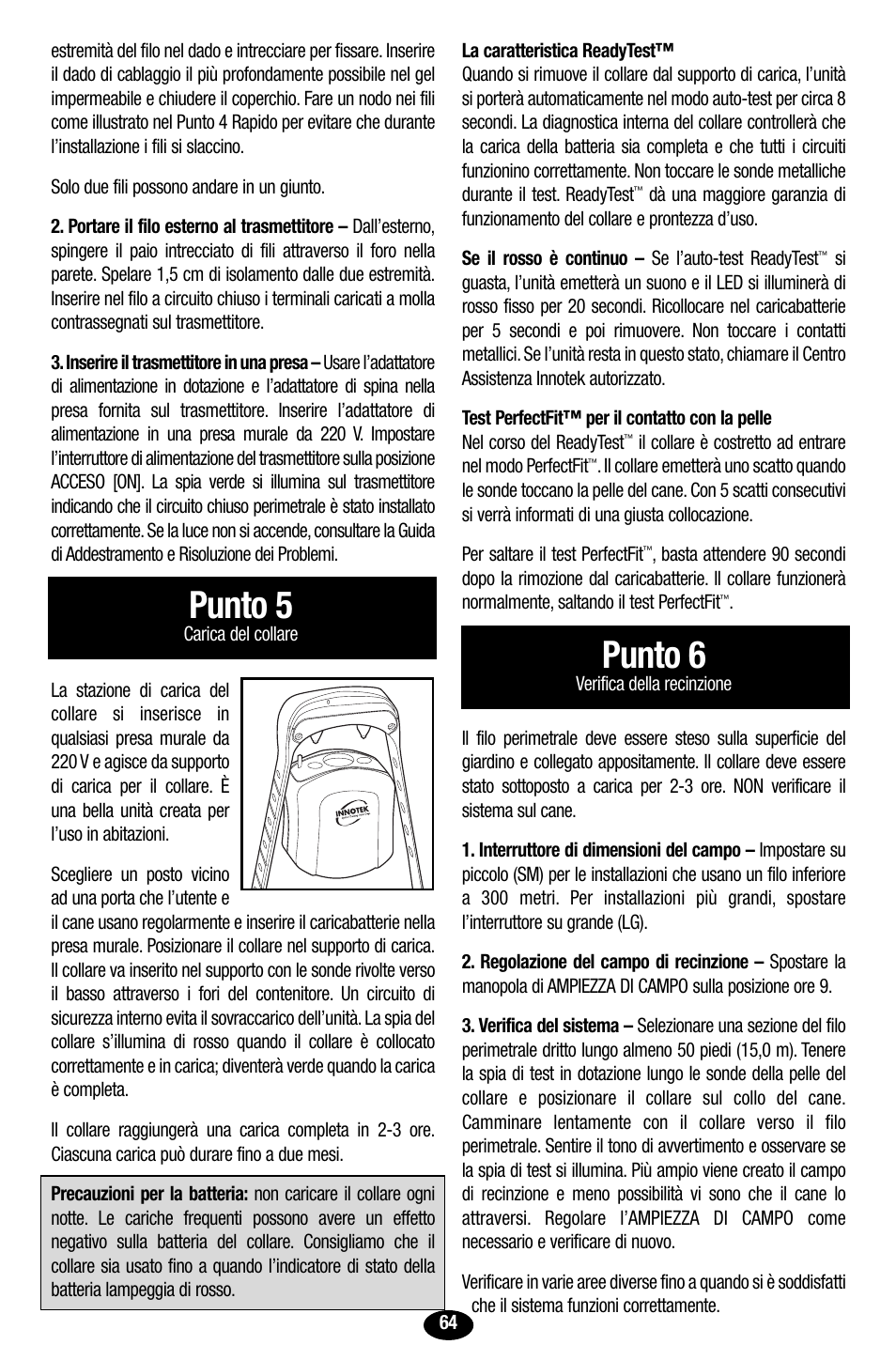 Punto 5, Punto 6 | Petsafe Innotek UltraSmart Contain ‘n’ Train In-Ground Fence User Manual | Page 66 / 100