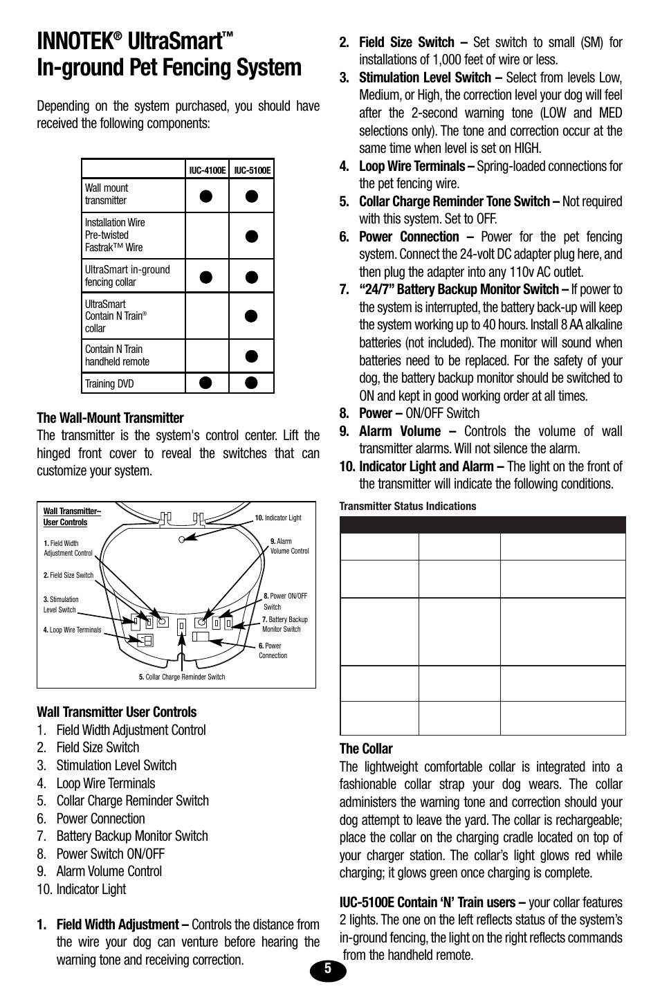 Ultrasmart, In-ground pet fencing system | Petsafe Innotek UltraSmart Contain ‘n’ Train In-Ground Fence User Manual | Page 7 / 100