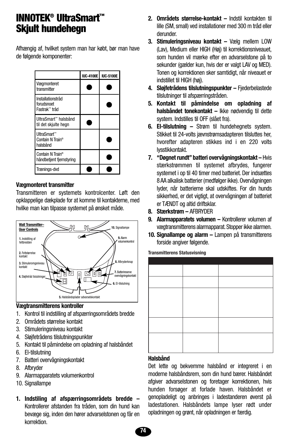 Ultrasmart, Skjult hundehegn | Petsafe Innotek UltraSmart Contain ‘n’ Train In-Ground Fence User Manual | Page 76 / 100