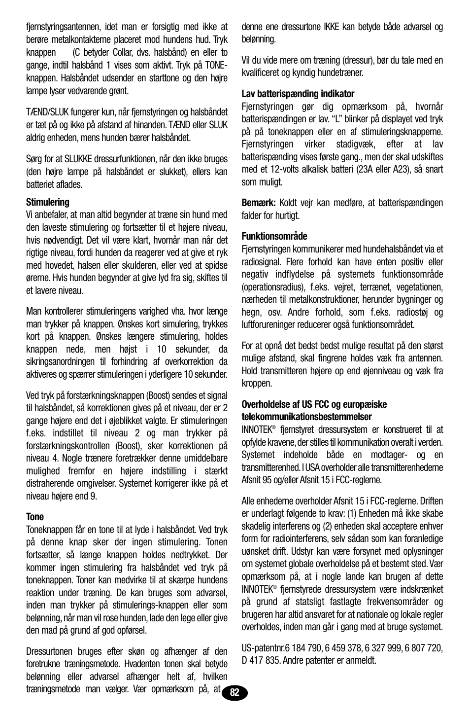 Petsafe Innotek UltraSmart Contain ‘n’ Train In-Ground Fence User Manual | Page 84 / 100