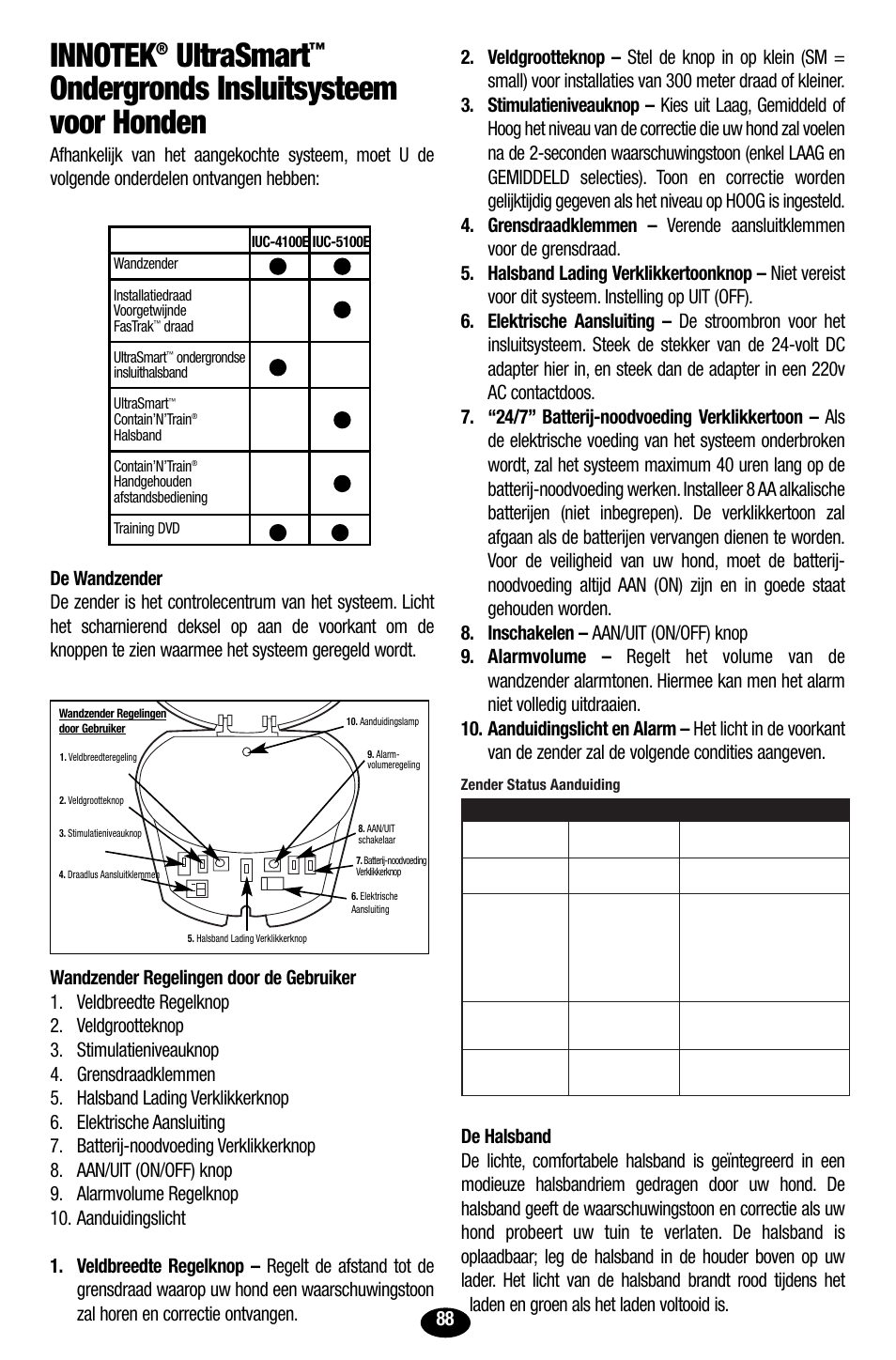 Ultrasmart, Ondergronds insluitsysteem voor honden | Petsafe Innotek UltraSmart Contain ‘n’ Train In-Ground Fence User Manual | Page 90 / 100