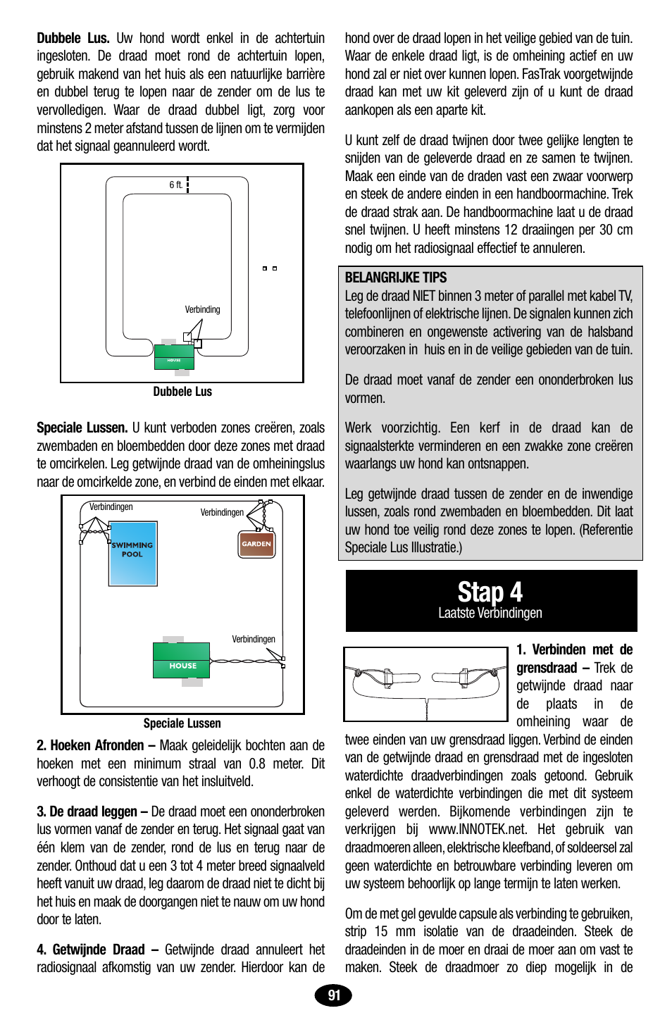 Stap 4 | Petsafe Innotek UltraSmart Contain ‘n’ Train In-Ground Fence User Manual | Page 93 / 100