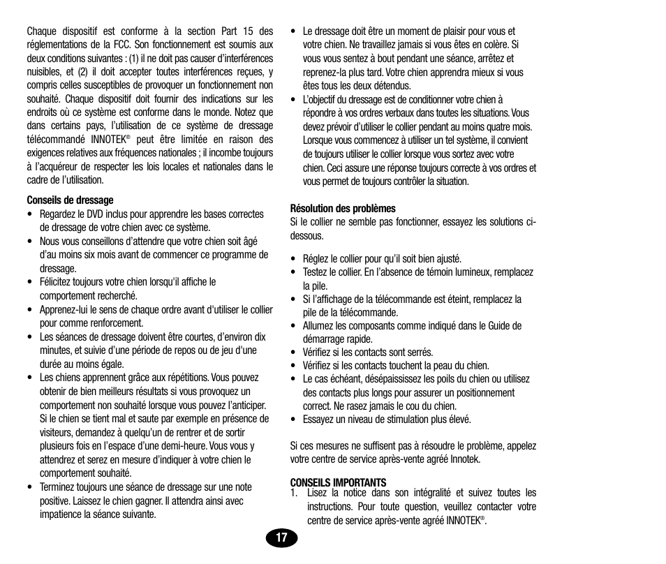 Petsafe Innotek UltraSmart Micro Remote Trainer User Manual | Page 18 / 71
