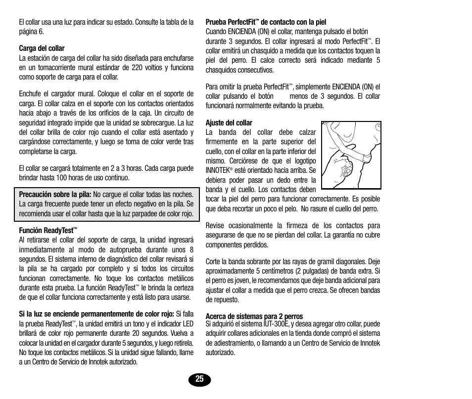 Petsafe Innotek UltraSmart Micro Remote Trainer User Manual | Page 26 / 71