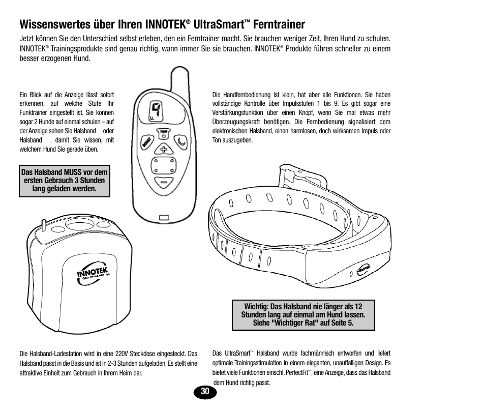 Ultrasmart, Ferntrainer | Petsafe Innotek UltraSmart Micro Remote Trainer User Manual | Page 31 / 71