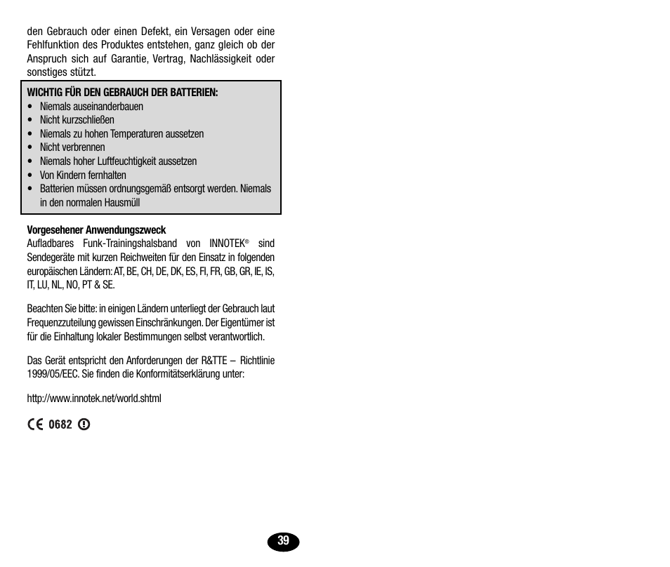 Petsafe Innotek UltraSmart Micro Remote Trainer User Manual | Page 40 / 71