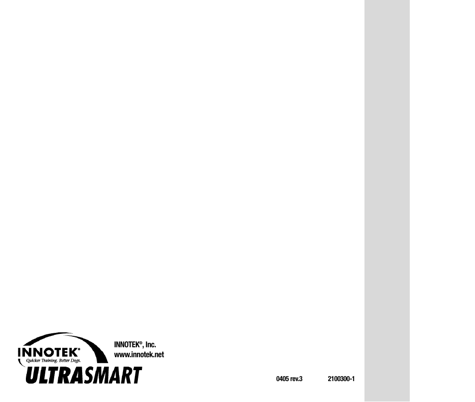 Petsafe Innotek UltraSmart Micro Remote Trainer User Manual | Page 71 / 71