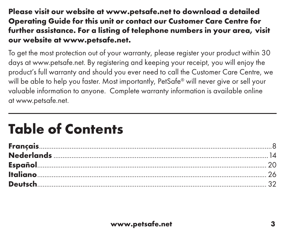 Petsafe Little Dog Add-A-Dog® Extra Receiver Collar User Manual | Page 3 / 40