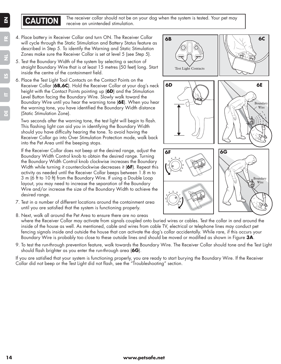 6b 6c, 6e 6d | Petsafe Little Dog Deluxe In-Ground Fence™ User Manual | Page 14 / 152