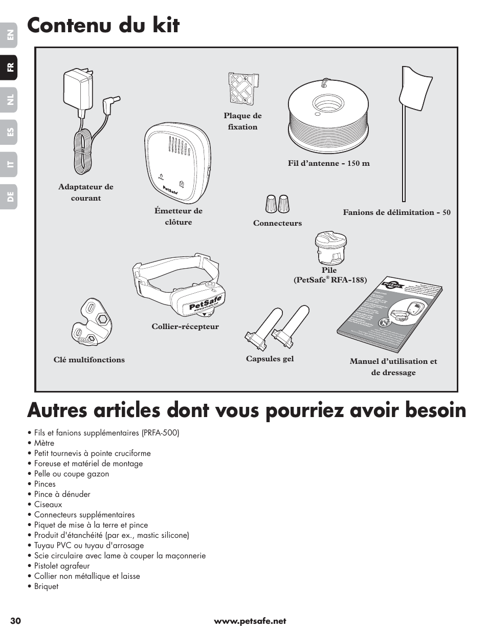 Petsafe Little Dog Deluxe In-Ground Fence™ User Manual | Page 30 / 152