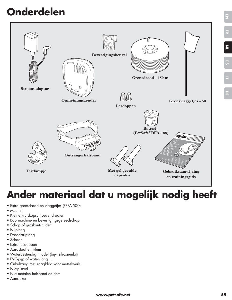Petsafe Little Dog Deluxe In-Ground Fence™ User Manual | Page 55 / 152