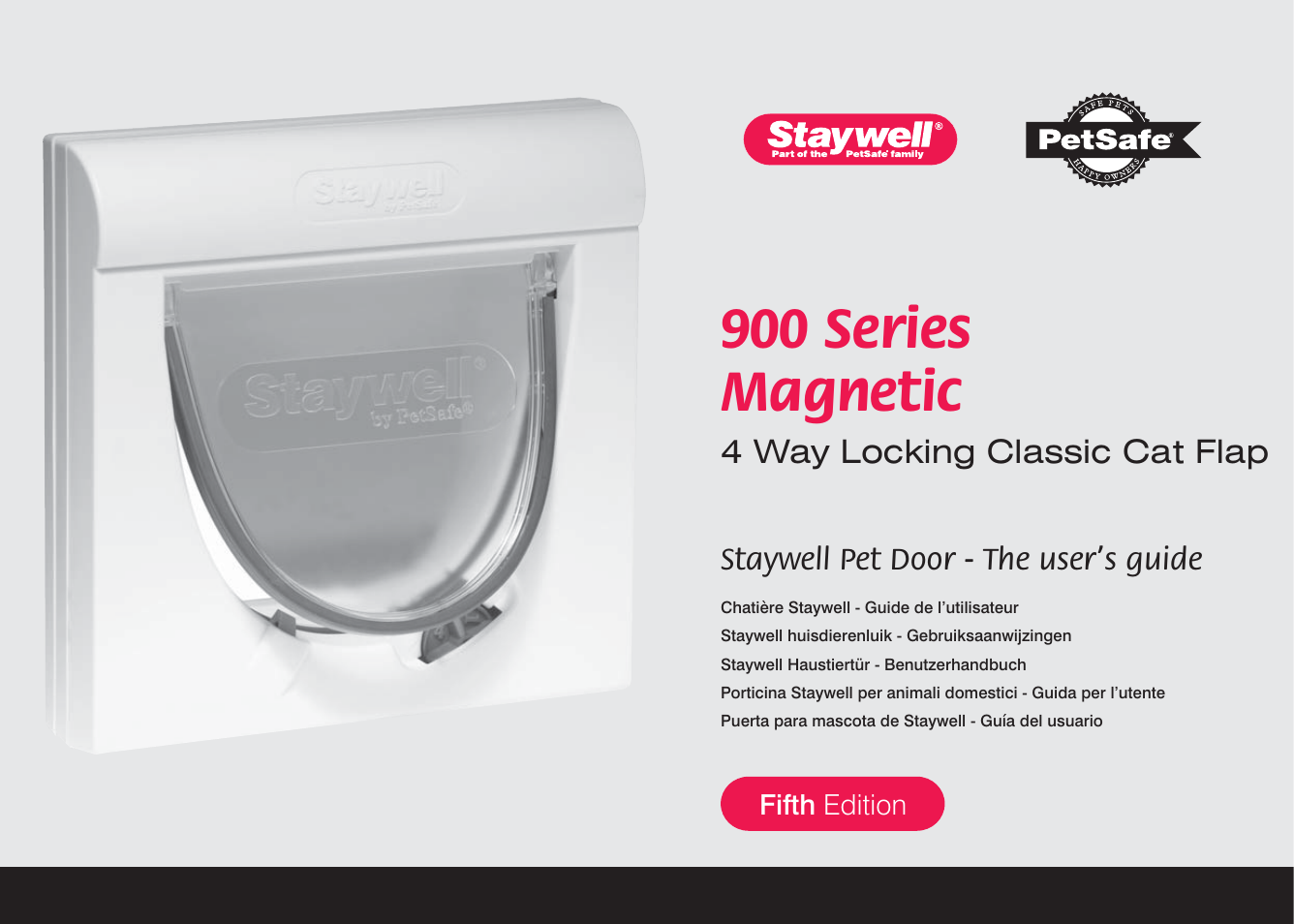 Petsafe Magnetic 4 Way Locking Classic Cat Flap User Manual | 52 pages