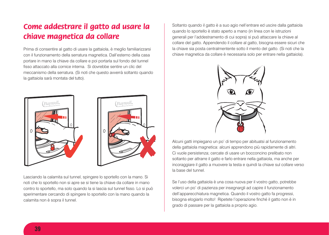 Petsafe Magnetic 4 Way Locking Classic Cat Flap User Manual | Page 40 / 52