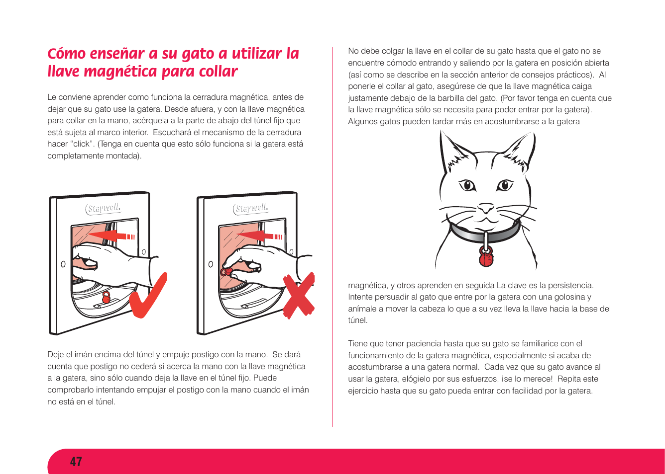 Petsafe Magnetic 4 Way Locking Classic Cat Flap User Manual | Page 48 / 52