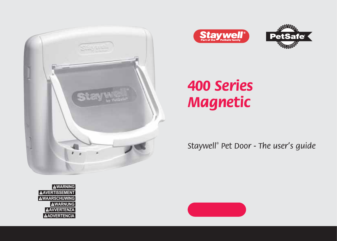 Petsafe Magnetic 4-Way Locking Cat Flap User Manual | 52 pages