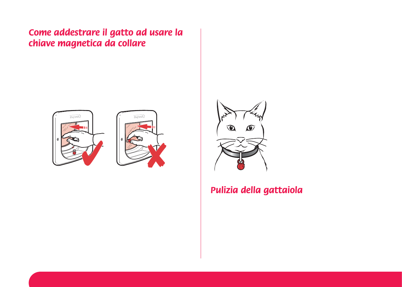 Pulizia della gattaiola | Petsafe Magnetic 4-Way Locking Cat Flap User Manual | Page 40 / 52