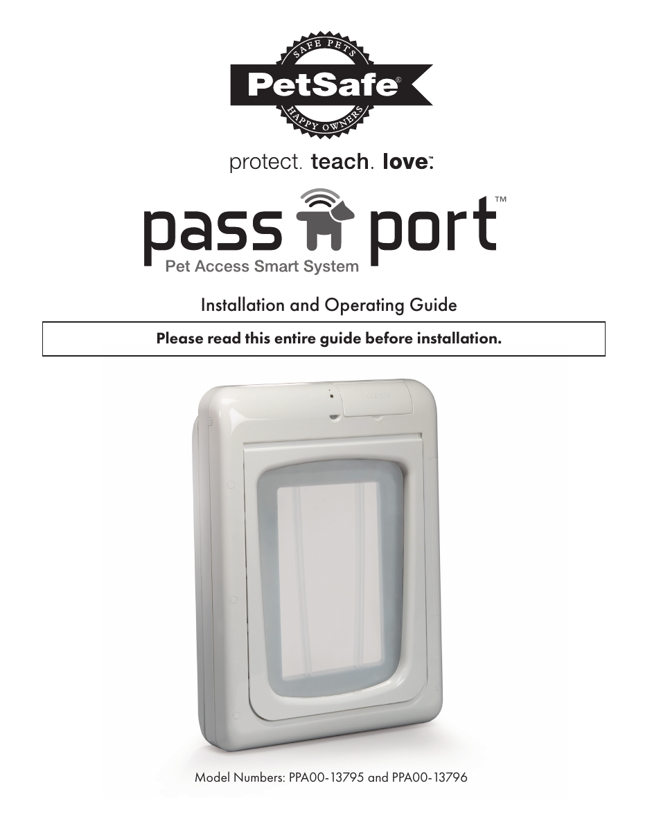 Petsafe Passport™ Pet Access Smart System User Manual | 17 pages