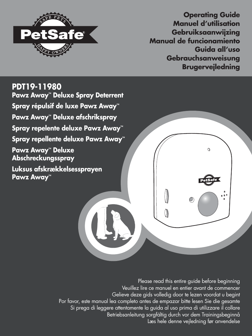 Petsafe Pawz Away Deluxe Spray Deterrent User Manual | 68 pages