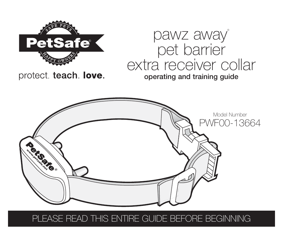 Petsafe Pawz Away® Extra Receiver Collar User Manual | 24 pages