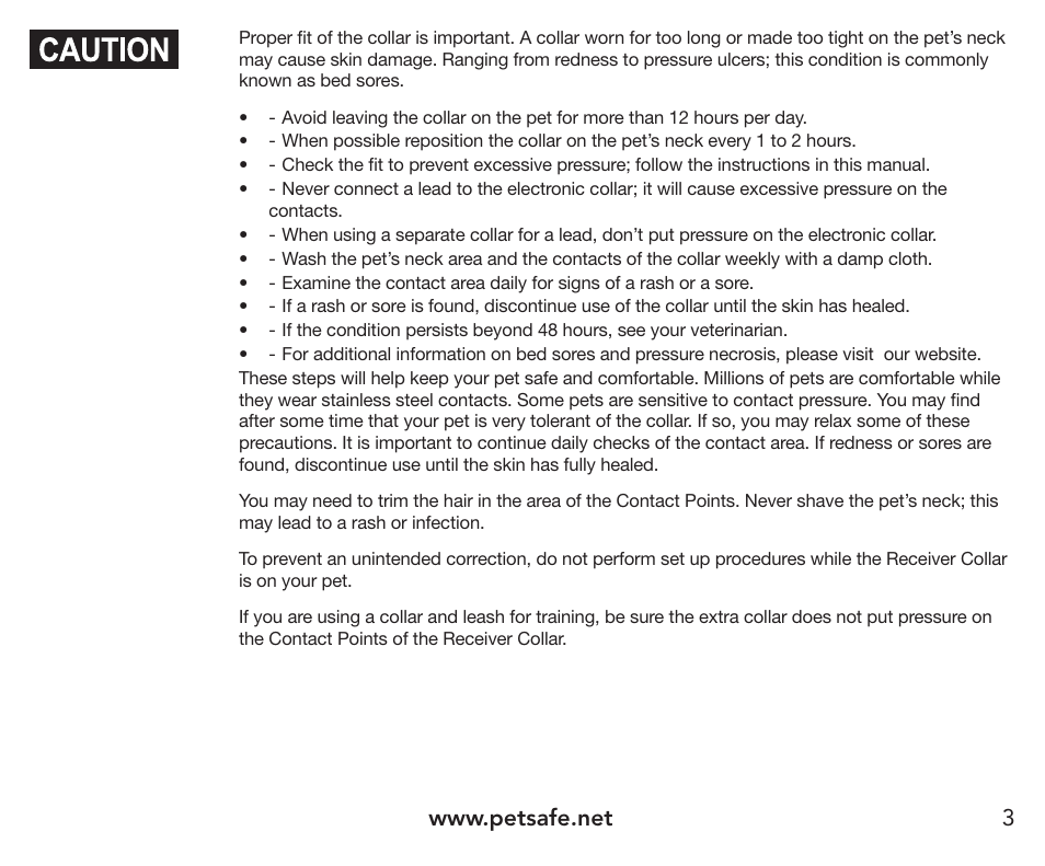 Petsafe Pawz Away® Extra Receiver Collar User Manual | Page 3 / 24