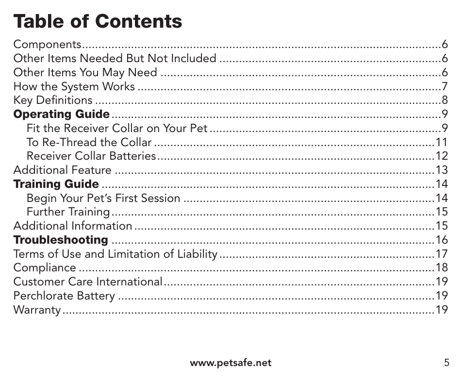 Petsafe Pawz Away® Extra Receiver Collar User Manual | Page 5 / 24