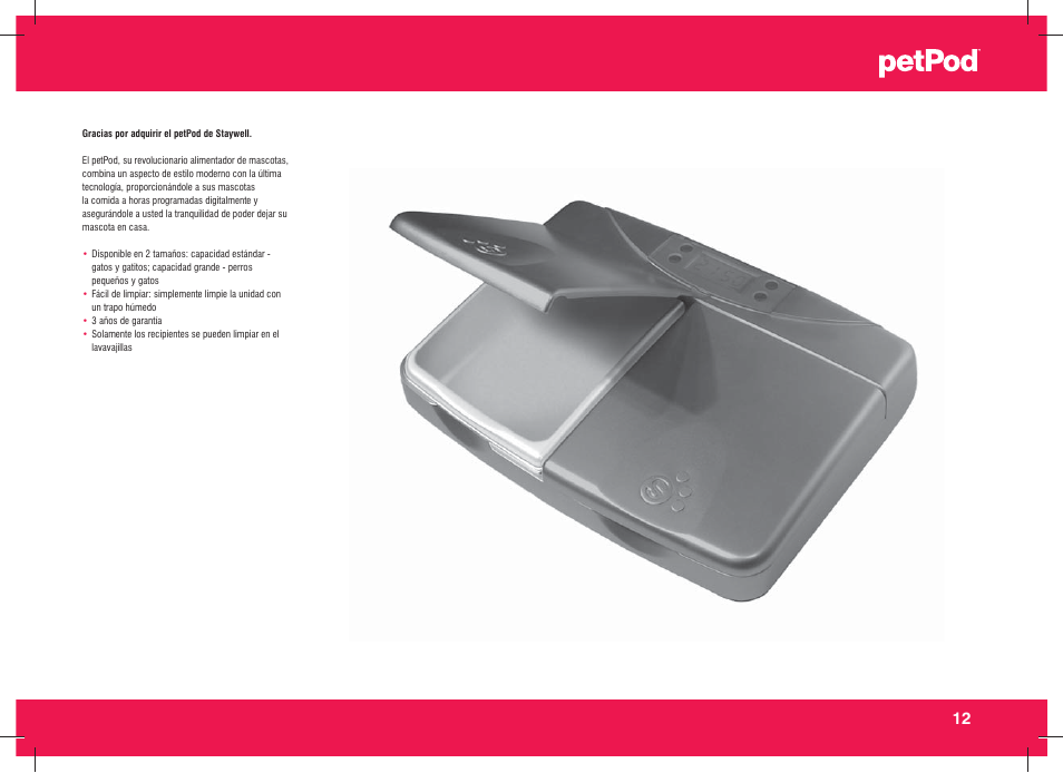 Petsafe petPod™ Digital Pet Feeder User Manual | Page 13 / 30