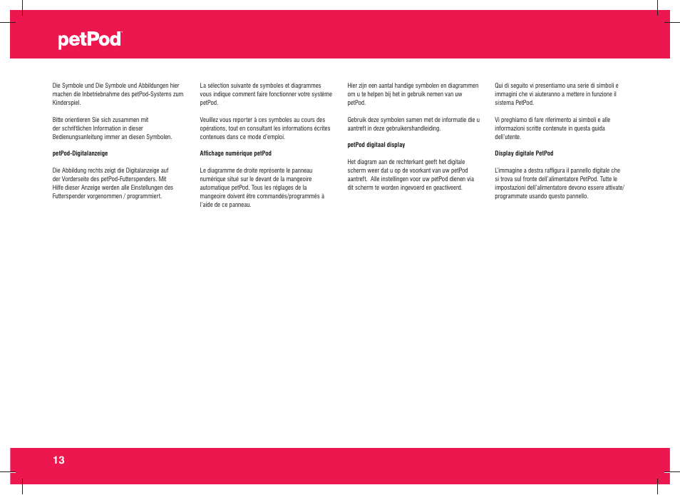 Petsafe petPod™ Digital Pet Feeder User Manual | Page 14 / 30