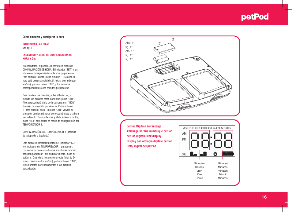 Petsafe petPod™ Digital Pet Feeder User Manual | Page 17 / 30