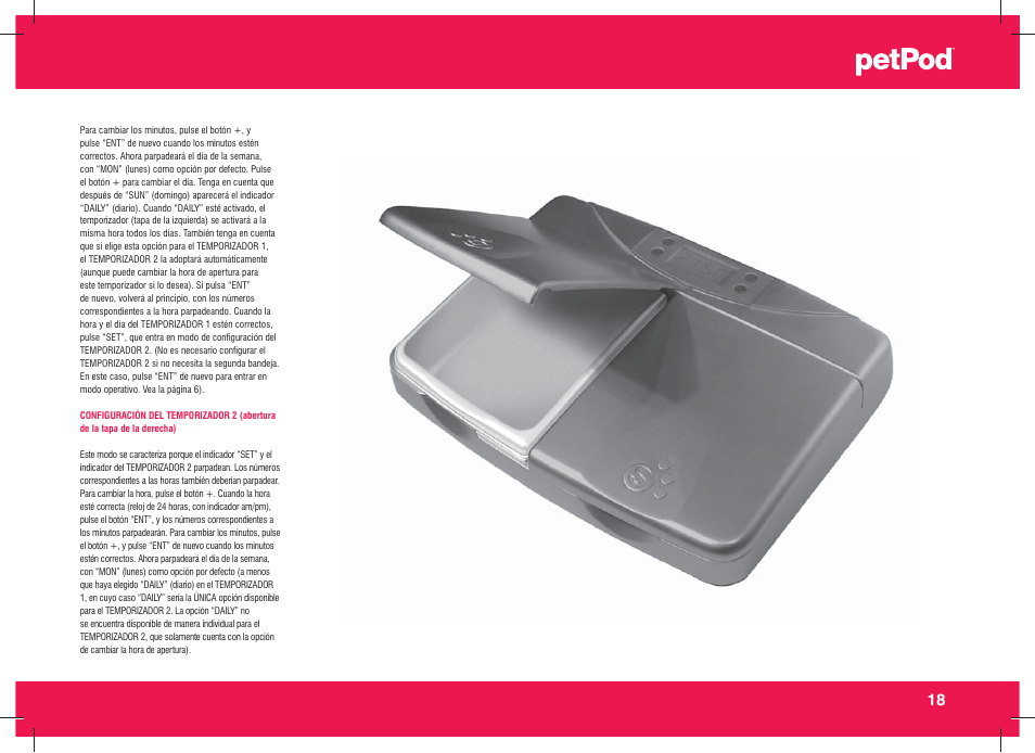 Petsafe petPod™ Digital Pet Feeder User Manual | Page 19 / 30