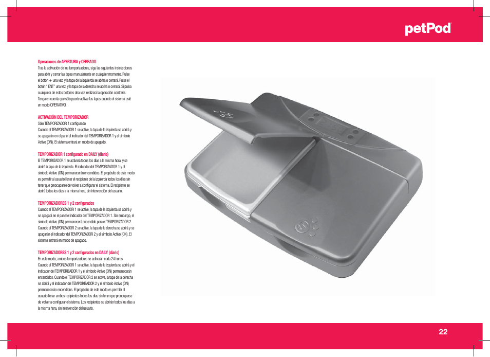 Petsafe petPod™ Digital Pet Feeder User Manual | Page 23 / 30