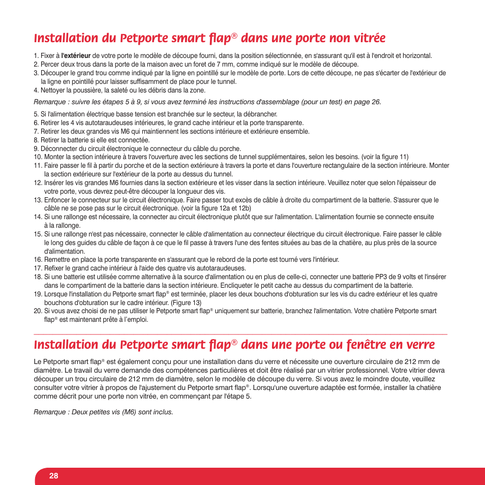 Petsafe Petporte Smart Flap® Microchip Cat Flap User Manual | Page 28 / 116