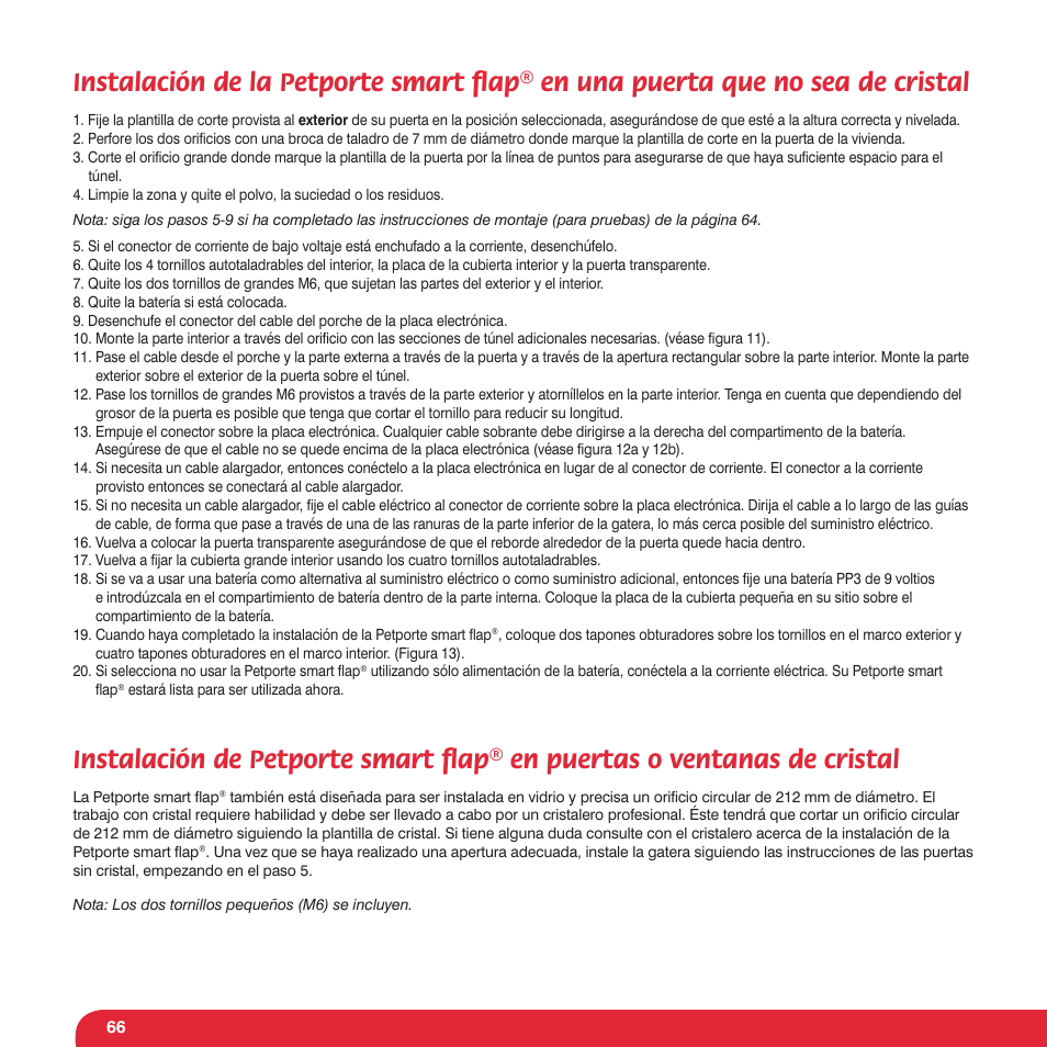 Petsafe Petporte Smart Flap® Microchip Cat Flap User Manual | Page 66 / 116