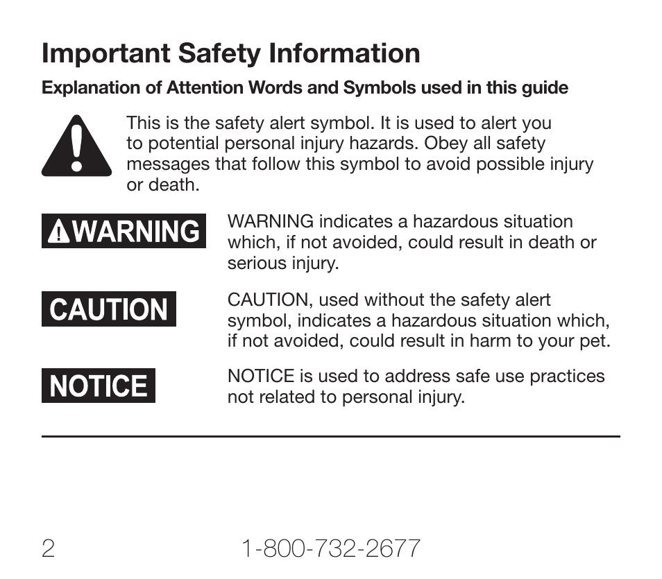 Important safety information | Petsafe Rechargeable Add-A-Dog® Extra Receiver Collar User Manual | Page 2 / 40