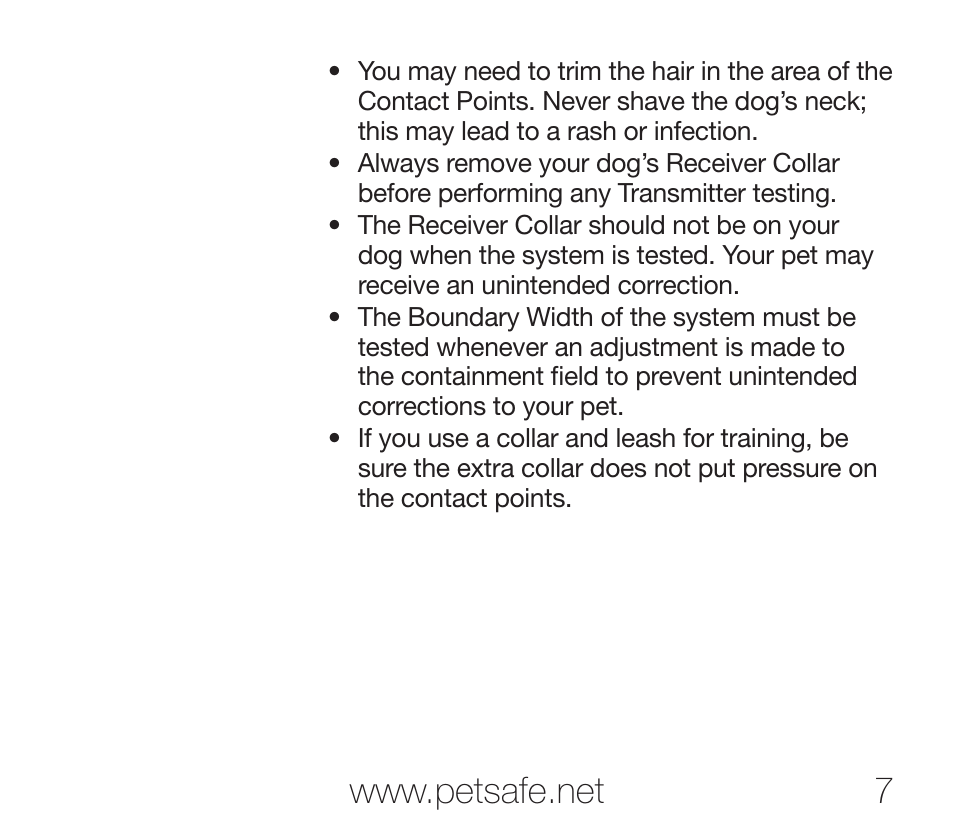 Petsafe Rechargeable Add-A-Dog® Extra Receiver Collar User Manual | Page 7 / 40