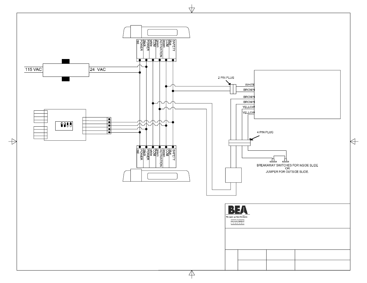 Title: dom astro-slide control with wizard system, Exterior wizard 24 v transformer interior wizard | BEA 80.0068.03 User Manual | Page 2 / 26