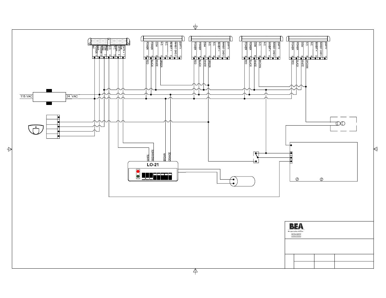 24 v transformer eagle, Astro-swing control box, Motor | Bodyguard | BEA 80.0068.03 User Manual | Page 24 / 26