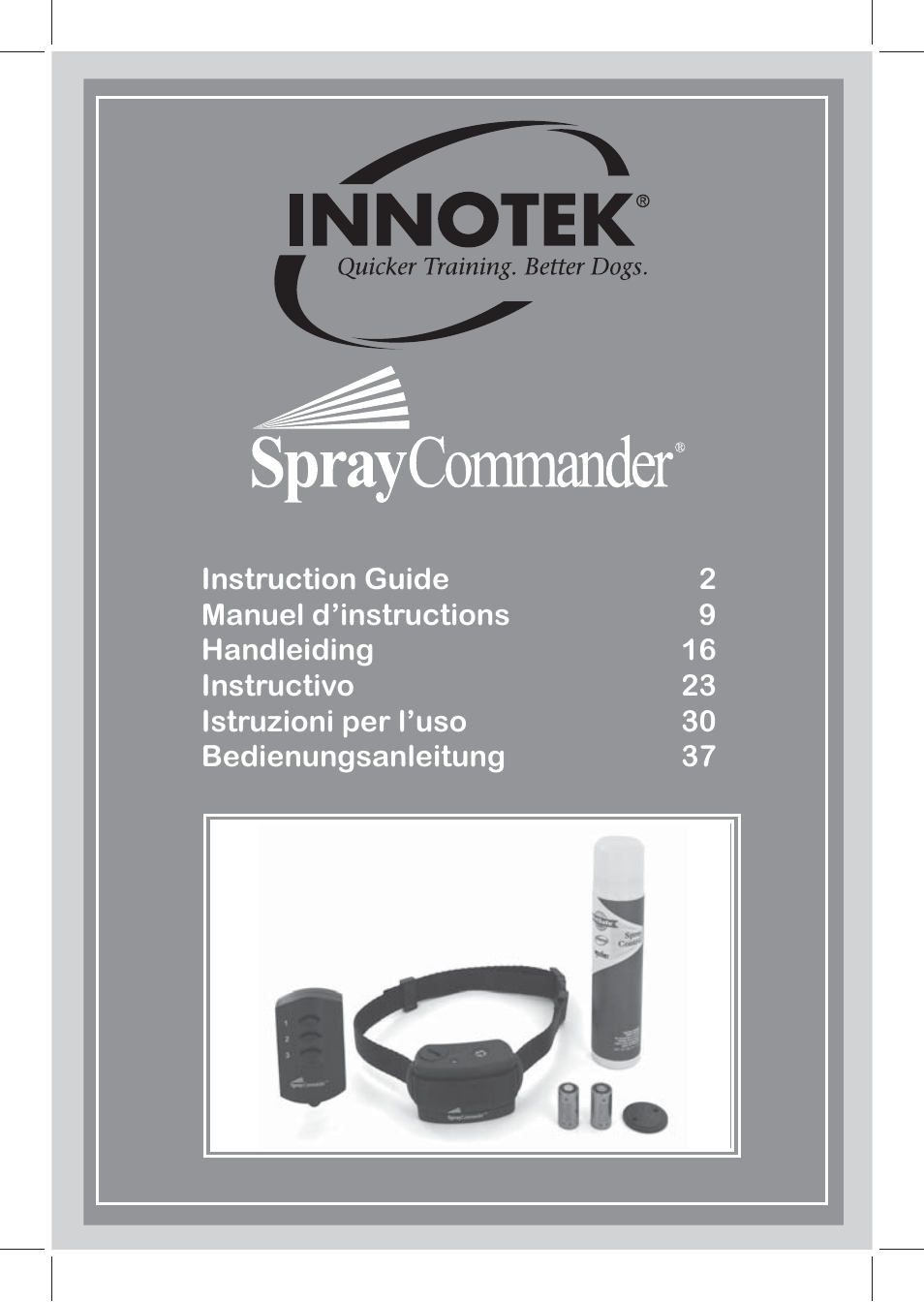 Petsafe SPT-85 Spray Commander™, 85 m Basic Remote Spray Trainer User Manual | 48 pages